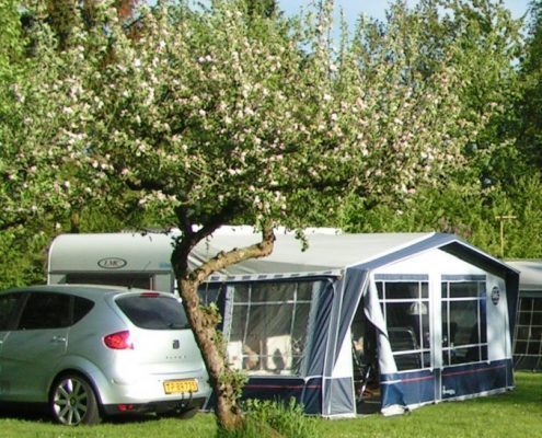 spring time on skanderborg lake camping