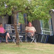 relaxing on the campsite