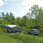 Camping midt i naturen.