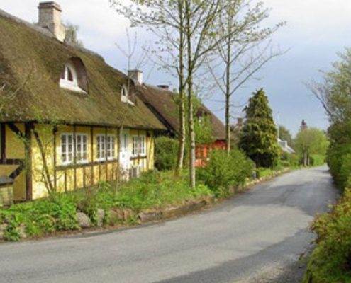 bindingsværkshus i boes