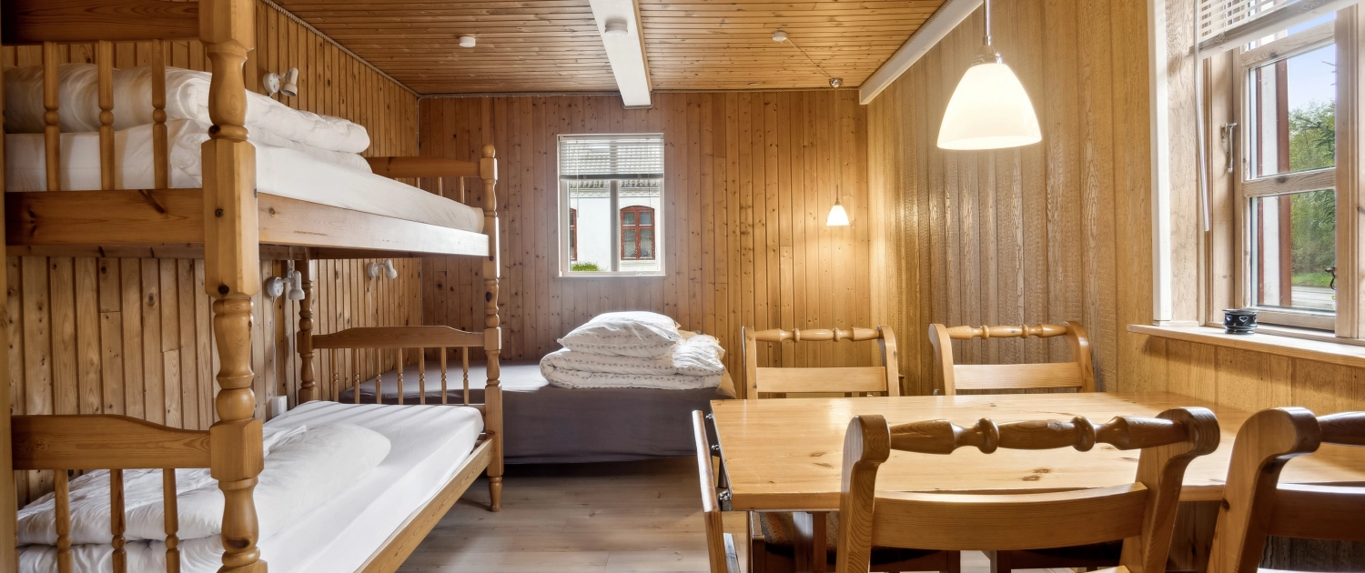 Indretning i ferielejligheden på Skanderborg Sø camping