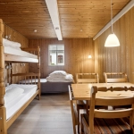 Indretning i ferielejligheden på Skanderborg Sø camping