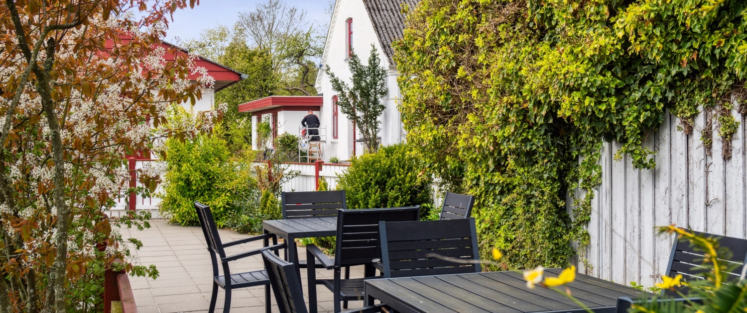 Terrasse ved Skanderborg Sø camping