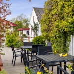 Terrasse ved Skanderborg Sø camping