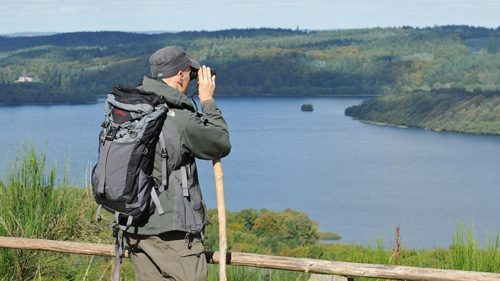 Hiking with a view of Skanderborg Lake